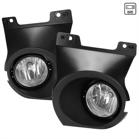Spec-D Tuning FOG LIGHTS WITH CHROME HOUSING AND CLEAR LENS, 2PK LF-F15011COEM-DL